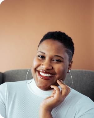 Young women with phone